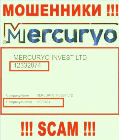 Регистрационный номер мошеннической организации Меркурио Ко: 12332874
