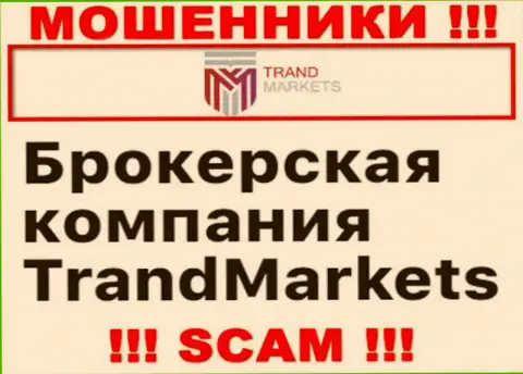 TrandMarkets занимаются грабежом лохов, прокручивая делишки в области Forex