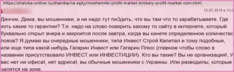 С Профит-Маркет Ком заработать денег не получится, потому что он МОШЕННИК !!! (объективный отзыв)