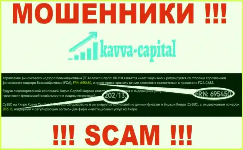 Вы не сможете вывести денежные средства из компании KavvaCapital, даже если узнав их номер лицензии на осуществление деятельности с официального интернет-площадки