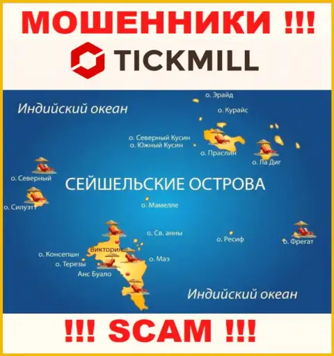 С организацией Tickmill Ltd слишком рискованно взаимодействовать, место регистрации на территории Republic of Seychelles