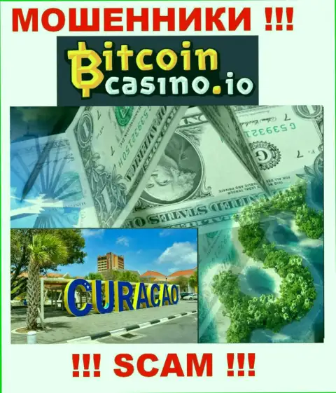 Bitcoin Casino беспрепятственно обдирают, т.к. находятся на территории - Кюрасао
