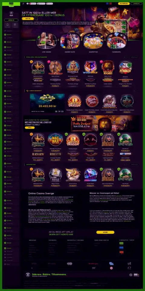 Ложь на страницах web-ресурса мошенников 888 Casino