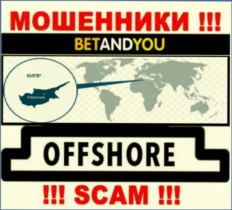 BetandYou это мошенники, их место регистрации на территории Cyprus
