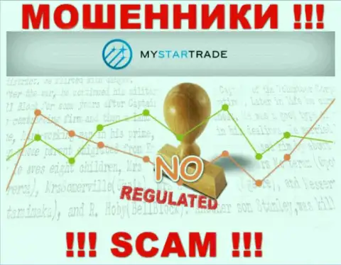 У My Star Trade на ресурсе не найдено информации о регуляторе и лицензии компании, следовательно их вовсе нет