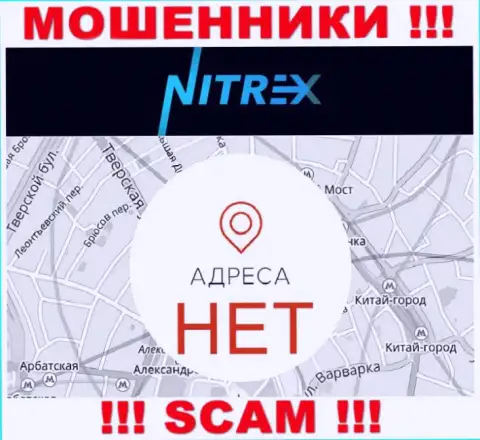 Nitrex Pro не предоставляют сведения о адресе регистрации компании, будьте бдительны с ними