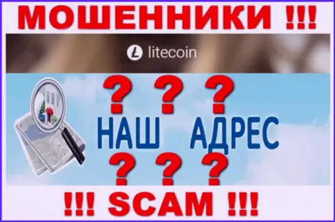 На онлайн-ресурсе LiteCoin разводилы не указали адрес организации