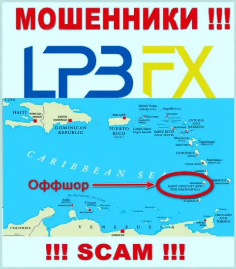 LPBFX Com свободно надувают, потому что расположены на территории - Сент-Винсент и Гренадины