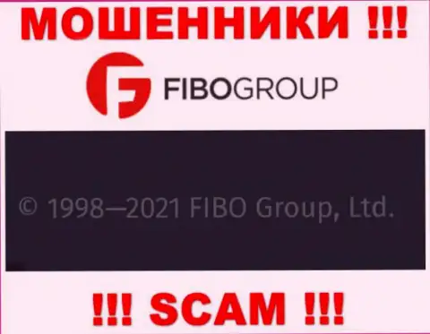 На официальном сайте FIBO Group Ltd мошенники указали, что ими владеет FIBO Group Ltd