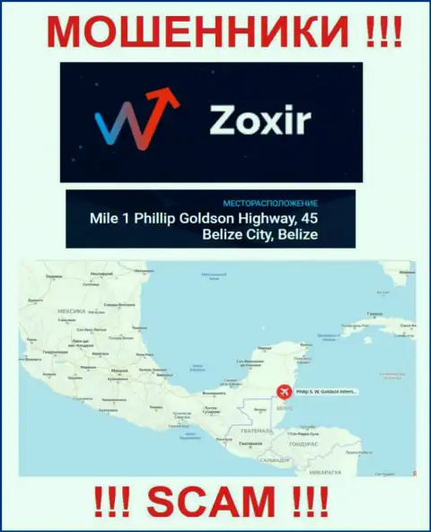 Постарайтесь держаться подальше от оффшорных жуликов Zoxir !!! Их адрес - Mile 1 Phillip Goldson Highway, 45 Belize City, Belize
