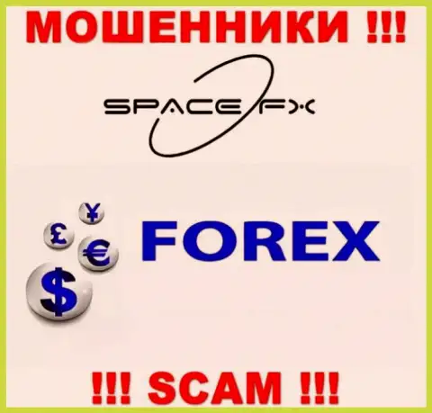 Space FX - это сомнительная организация, род работы которой - FOREX