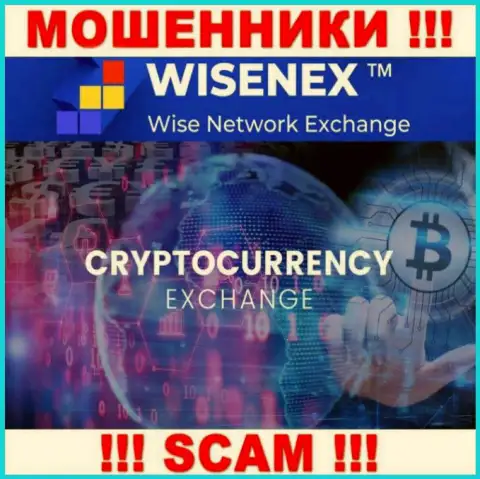 WisenEx Com занимаются обуванием доверчивых клиентов, а Крипто обменник лишь ширма