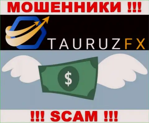 Брокерская организация Tauruz FX работает лишь на ввод финансовых активов, с ними Вы ничего не заработаете