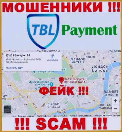С мошеннической конторой TBL Payment не работайте, сведения касательно юрисдикции липа