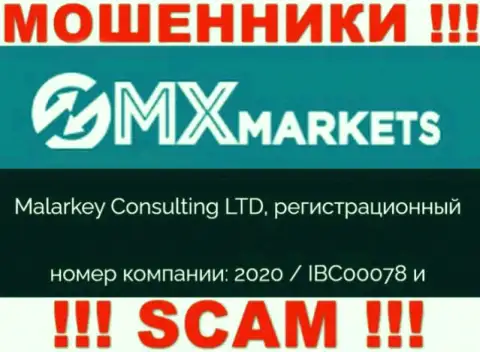 ГМХ Маркетс - регистрационный номер internet-мошенников - 2020 / IBC00078