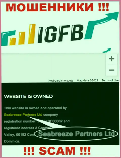 Seabreeze Partners Ltd владеющее организацией ИГЭФБ