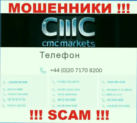 Ваш номер телефона попал в грязные лапы internet-махинаторов CMC Markets - ждите звонков с разных номеров