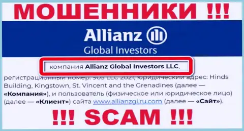 Контора Allianz Global Investors находится под крышей организации Allianz Global Investors LLC