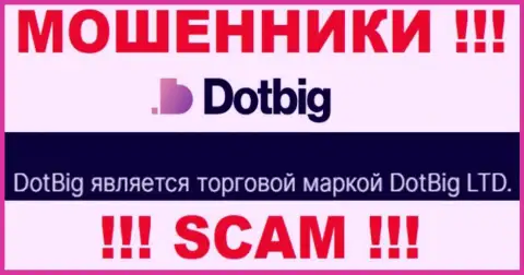 DotBig - юридическое лицо интернет-аферистов контора ДотБиг ЛТД