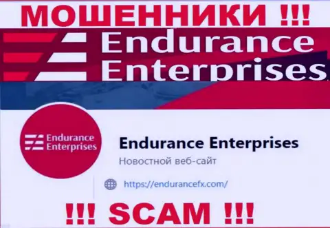 Установить связь с мошенниками из конторы Endurance Enterprises Вы можете, если напишите письмо им на е-мейл