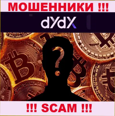 Сведений о лицах, которые руководят dYdX Trading Inc в интернет сети найти не получилось