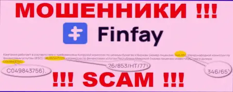 На интернет-портале Фин Фай показана их лицензия, но это профессиональные обманщики - не нужно верить им
