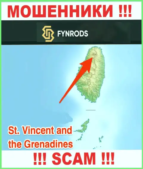 Фунродс - это МОШЕННИКИ, которые юридически зарегистрированы на территории - Saint Vincent and the Grenadines