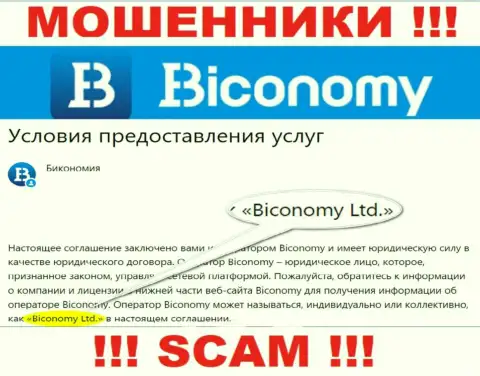 Юридическое лицо, владеющее internet-мошенниками Biconomy - это Biconomy Ltd