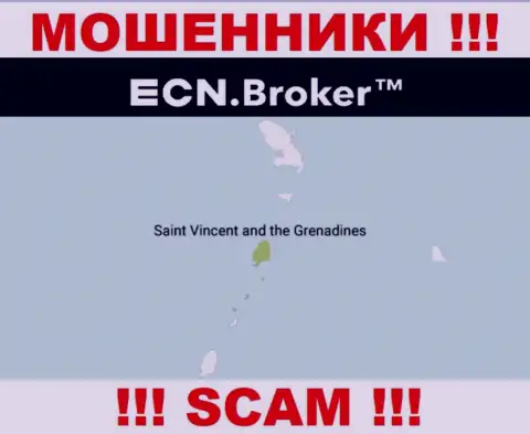Находясь в офшорной зоне, на территории St. Vincent and the Grenadines, ECN Broker беспрепятственно грабят своих клиентов